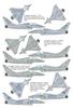 Mark 1 1/144 Eurofighter Typhoon Двухместный Декаль (для Ревелла) Наклейка для пластиковой модели MKMDMF14436 (Самолет)