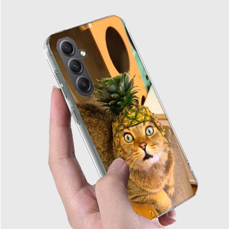 Pet Cat Funny Memes Phone Case for Samsung A16 A26 A36 A56 A17 A37 A57 A07 A06 A02S A03 A04S A05S Galaxy Note 20 10 A50S A71 A51