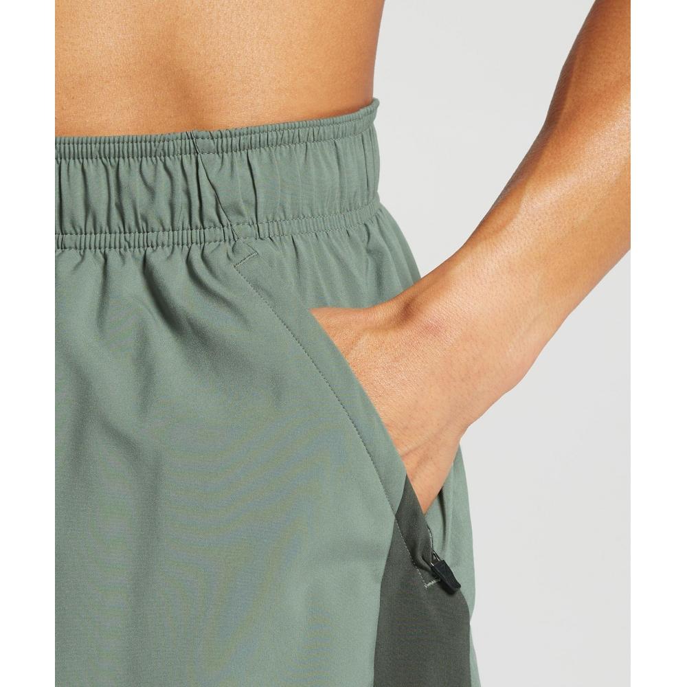 Gymshark Спортивные шорты 7 Unit Green Strength Green A1b3l Ecv5