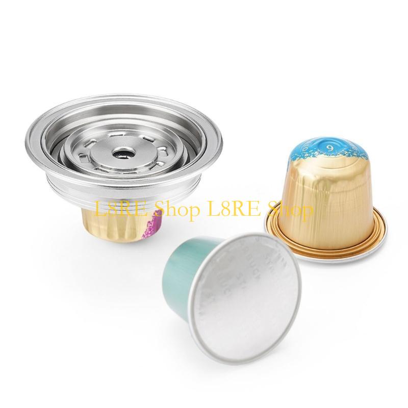 L8RE Reusable Stainless Steel G Cup Small Capsules Conversion Filter Adapter for Vertuo Next Machine for Espresso Coffee