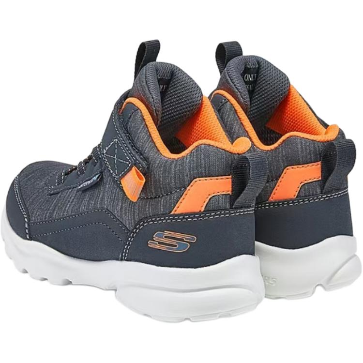 Skechers Детские удобные, практичные, прочные, водонепроницаемые, средней высоты, повседневные кроссовки Детские кроссовки Угольный Оранжевый 403911L-CCOR