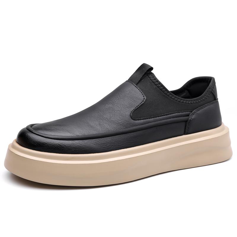 New men's board shoes Comfortable minimalist style outdoor street Trendy youth high-quality shoes Black brown classic