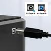 Кабель USB C на USB B Кабель для передачи данных С шумоподавлением Подходит для безопасного подключения принтера сканера