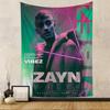 Singer ZZayn MMalik Movie Anime Tapestry Hippie Flower Wall Carpets Dorm Decor Cheap Hippie Wall Hanging