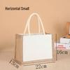 Ручная роспись, мешковина, джутовая сумка-тоут Muji к Рождеству
