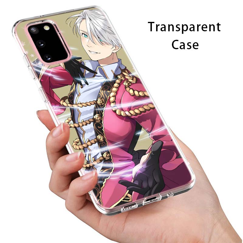 Мягкий чехол для телефона Anime Yuri On Ice для Samsung Galaxy S22 Pro S21 S20 FE Ultra S10 S10E Lite S9 S8 Plus S7 S6 Edge