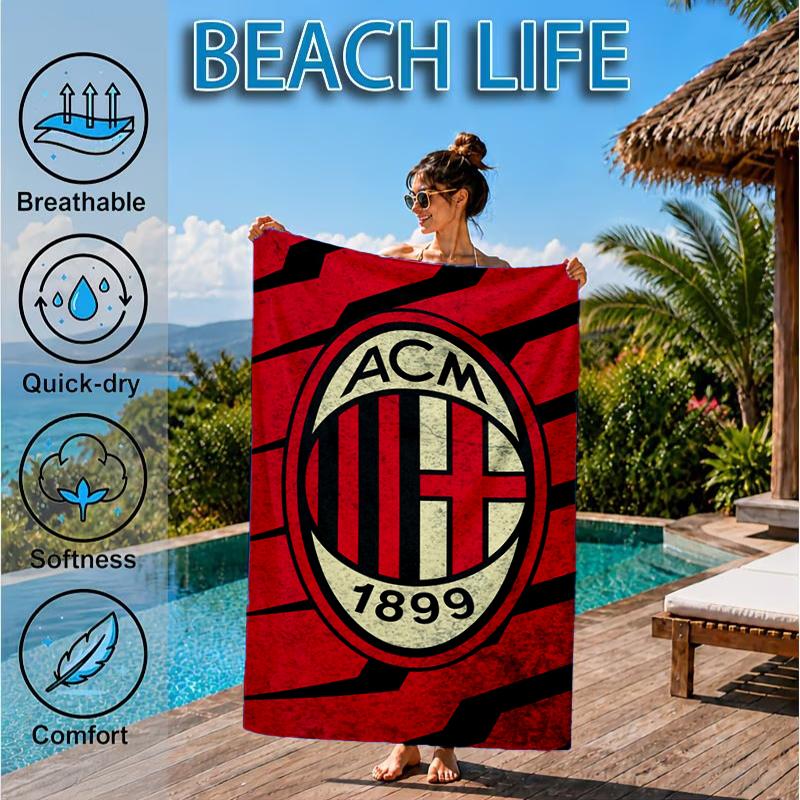 1909 Football Club Beach Towel, Microfiber Beach Towel, Perfect For Pool, Beach, Travel, Home Decor Beach Party Fan gifts