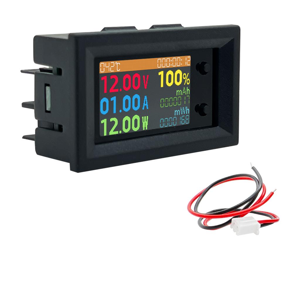 Цифровой вольтметр 0-200В 20А 8-в-1 Мультифункциональный тестер IPS LCD Напряжение Ток Мощность Энергия Батарея Электричество Тестовый прибор