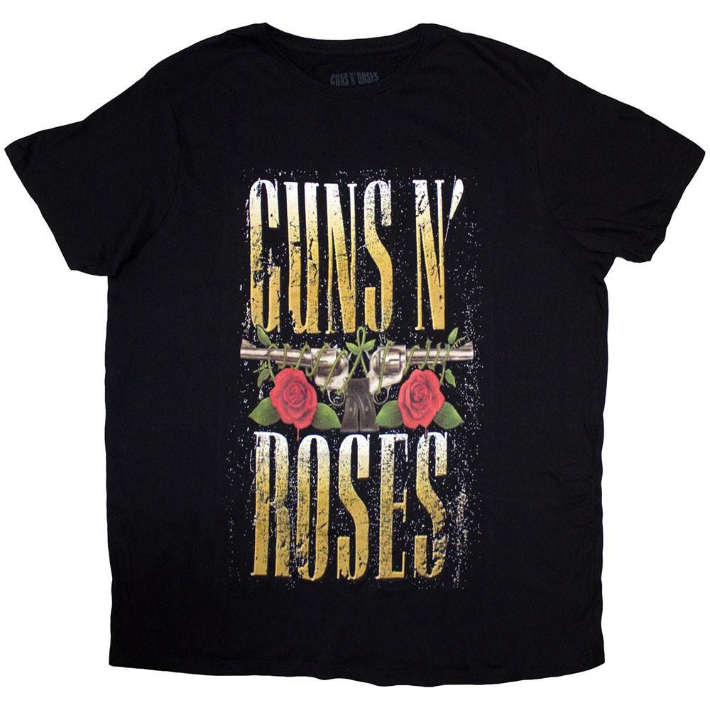 Футболка Guns N Roses Женская Большой Логотип группы Guns Official Черный