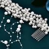 Elegant Pearl Tassels Hair Accessories Romantic Wedding Hair Piece  Banquet Event