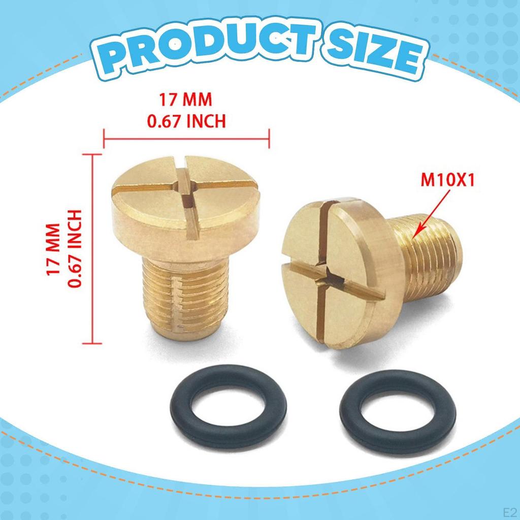 Винт для стравливания воздуха из расширительного бачка охлаждающей жидкости, Сливной винт радиатора, Премиум, Заменяет латунь