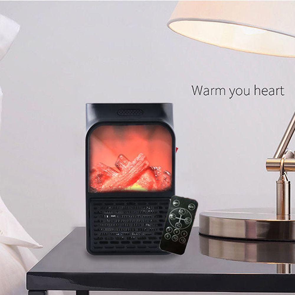 500 Вт Мини Электрический Вентилятор Нагреватель Портативный Подключаемый Настенный Керамический Нагреватель Воздушное Отопление Зимний Комнатный Теплый Термостат С Дистанционным Управлением