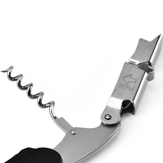 Открывалка для бутылок Многофункциональная нескользящая ручка Экономящая труд нержавеющая сталь 2 в 1 Извлекатель пробок из винных бутылок Кухонные принадлежности