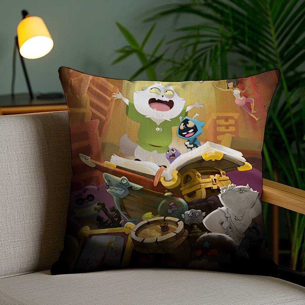 Игровой D-Dofus Наволочка для дома, общежития, спинки стула, короткий плюш, двусторонняя печать, подушка для офиса, время для сна