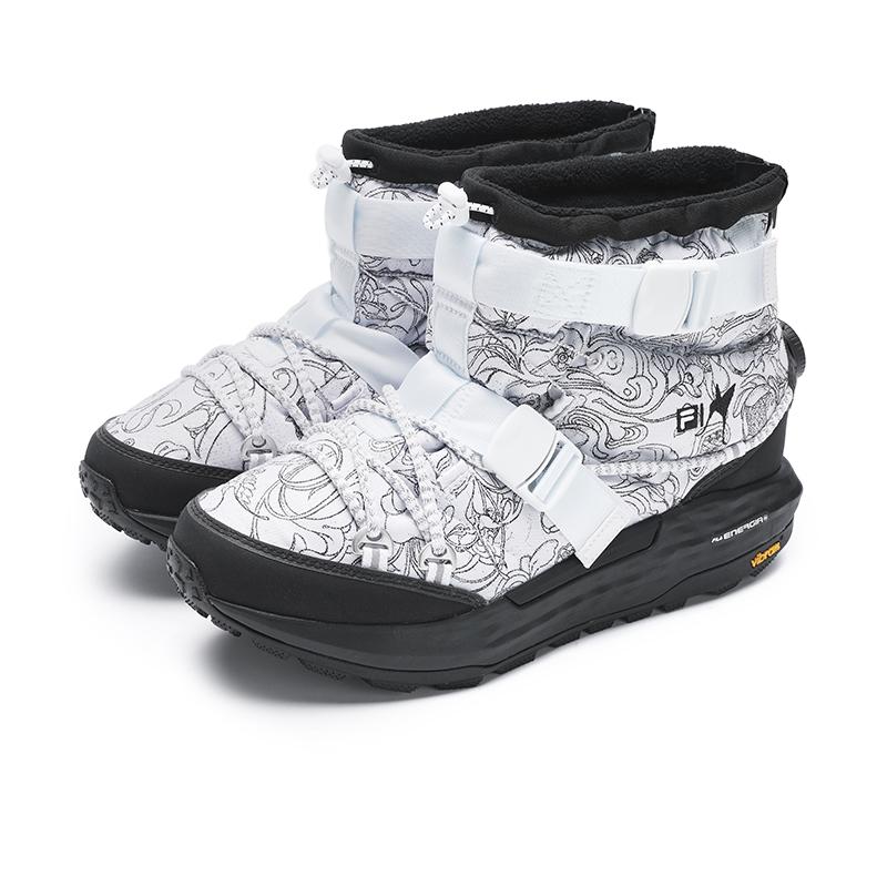 Fila James Jean X Boa Explorer 2 Прочные Модные Короткие Уличные Ботинки Женские ботинки Белый Черный A12W441207FWT