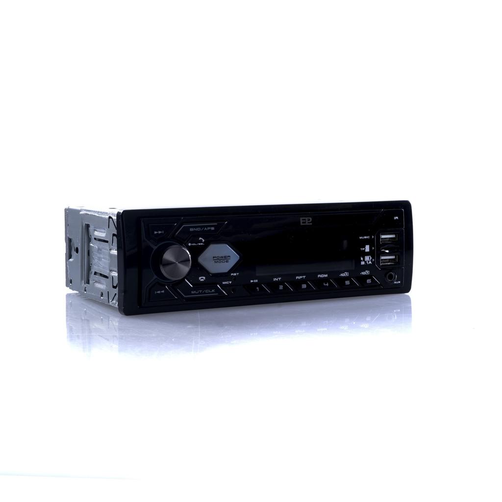 Radio Samochodowe 1 Din Z Bluetooth, Usb I Szybkim Ładowaniem - Blue