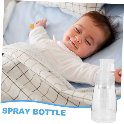 MOBUTOFU Powder Bottle with Puff, Fiber Powder Bottle, Hair Fiber Container, Baby Powder Container, Powder Puff, Transparent