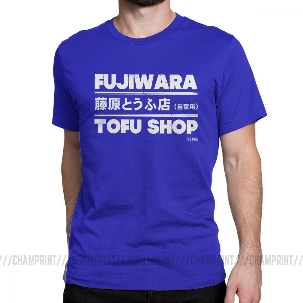 Футболки с аниме Initial D, модные футболки Fujiwara Takumi Fujiwara Tofu Shop, мужская хлопковая винтажная футболка