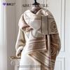 Camellia Fashion Thickened Imitation Cashmere Scarf Women's New Winter Warm Shawl Design Sense Versatile Accessories