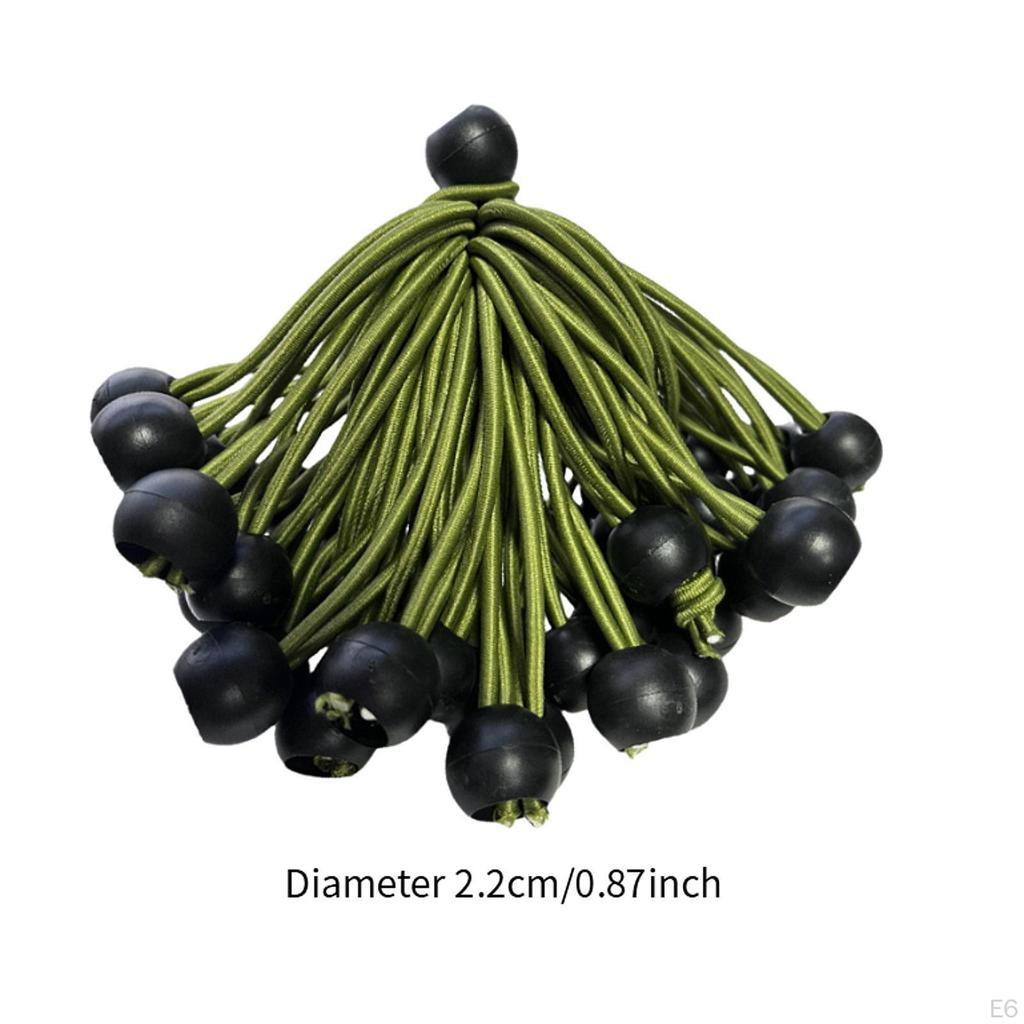 20 штук шнуров для мячей, сменные шарики, навес, брезент, стяжка, прочная, для проводов