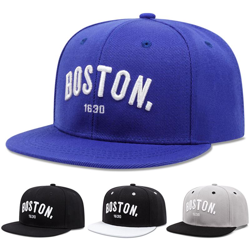 2025 Креативная Новая Шляпа с Плоским Козырьком BOSTON 1630 Уличная Хип-Хоп Шляпа Для Активного Отдыха Велосипеда Скейтборда Повседневная Бейсболка Унисекс