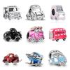 New Europe 925 Silver Bus Car Exquisite Charms Truck Beads Pendant Dangle Diy Women Jewelry Gift Fit Original Fasion Bracelet