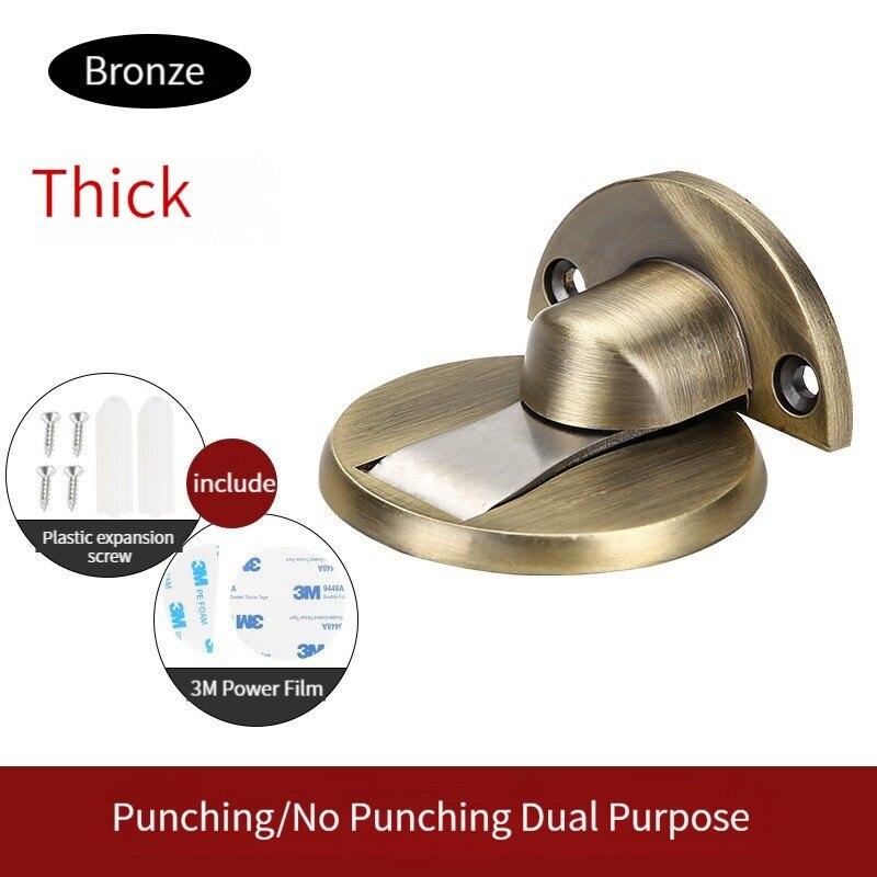 Невидимый дверной стопор без удара, сильный магнитный, для дома, спальни, ванной комнаты, антистолкновительный бесшумный напольный самоблокирующийся стопор