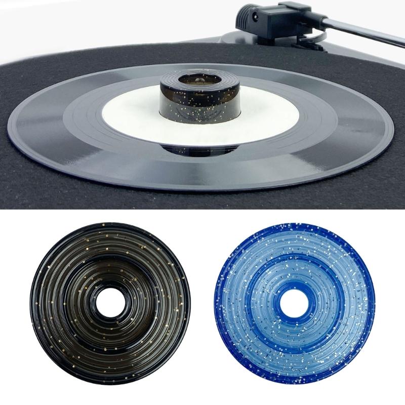 Универсальный адаптер-стабилизатор для проигрывателя LP45 для виниловых пластинок с большим отверстием, простая установка, купол для виниловых пластинок