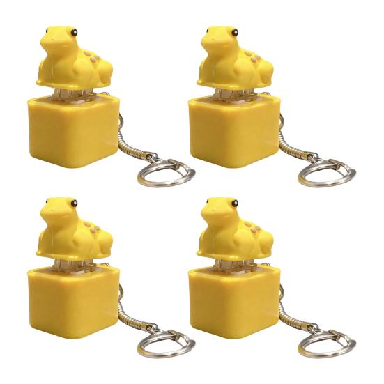 Игрушка-антистресс Лягушка Квакающая Непоседа Брелок Перезаряжаемый Лягушка Кликер с Реалистичными Звуками Портативная Игрушка для Снятия Стресса