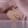 PATAYA Ожерелье в стиле полого сердца цвета розового золота «Романтика девочки-подростка»