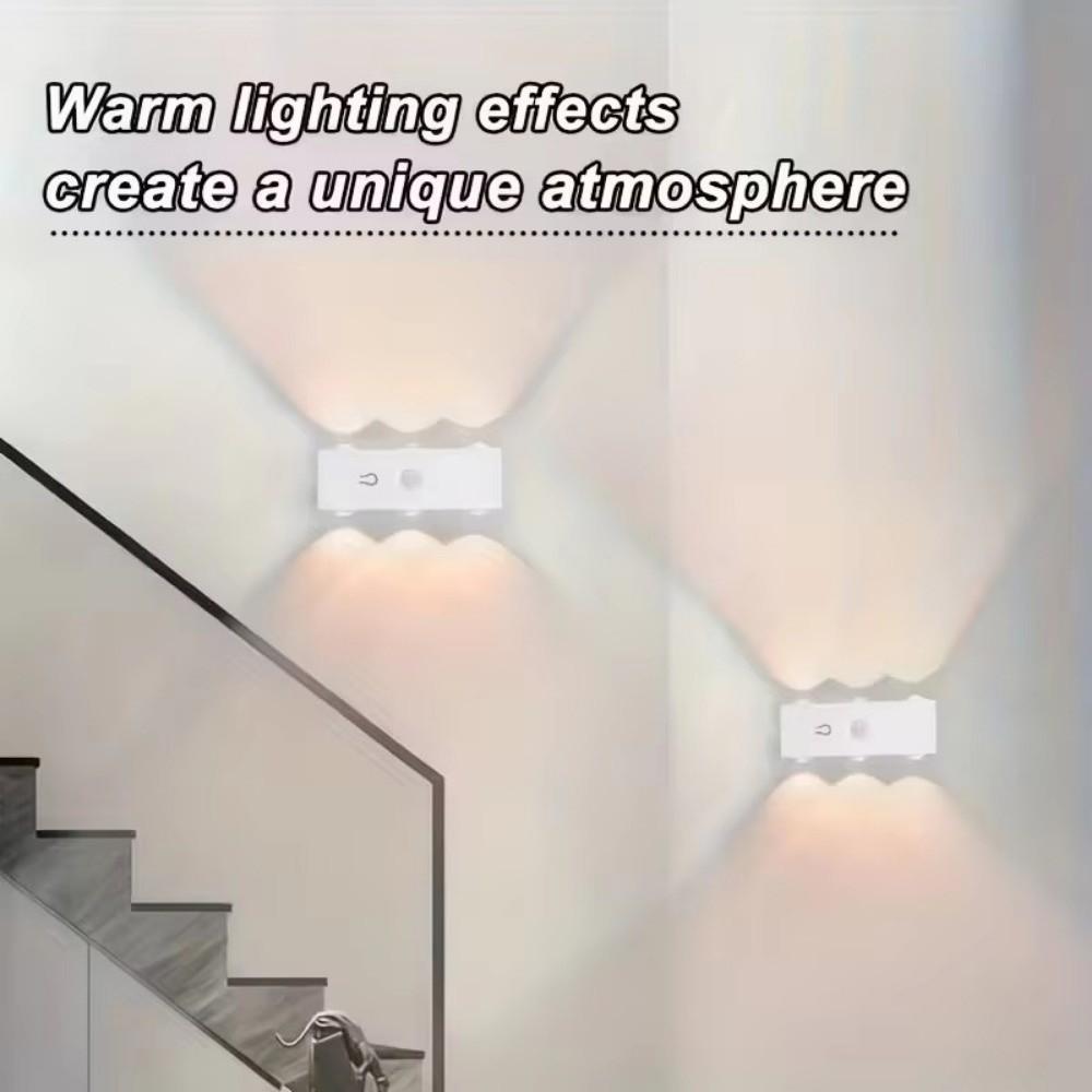 USB Rechargeable Motion Sensor Wall Light 3 colors / RGB RGB Wall Lamp Under Cabinet Light Office