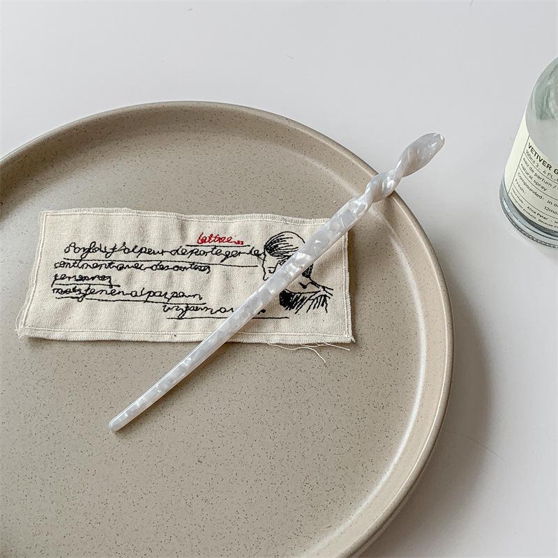 Ацетатная заколка для волос «Русалочка»: Женская современная прическа ципао, простая повседневная прическа в древнем стиле 2022