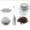 Cream Stainless Steel Foamer Egg Beater Electric Milk Frother Coffee Stirrer Cake Blender