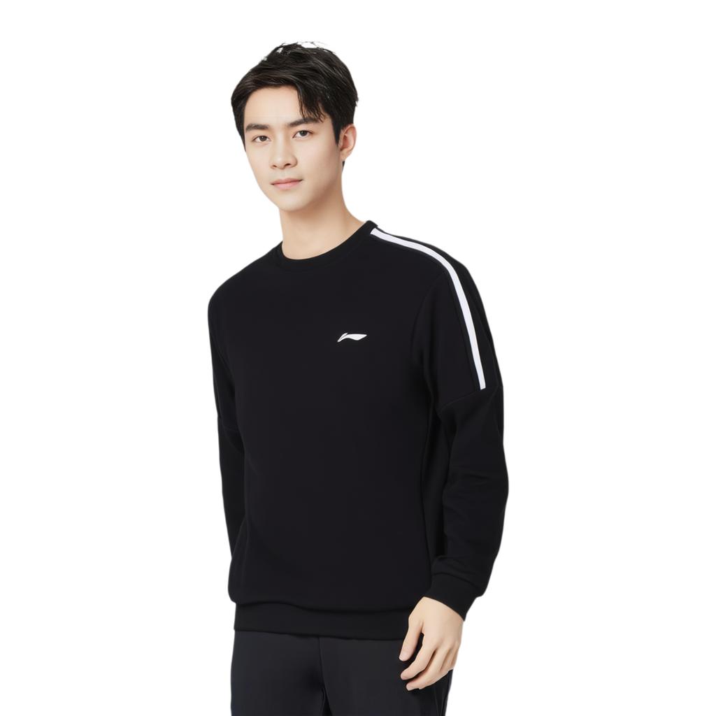 Свитшот из коллекции Li Ning Fitness для мужчин, черный, AWDU915-1