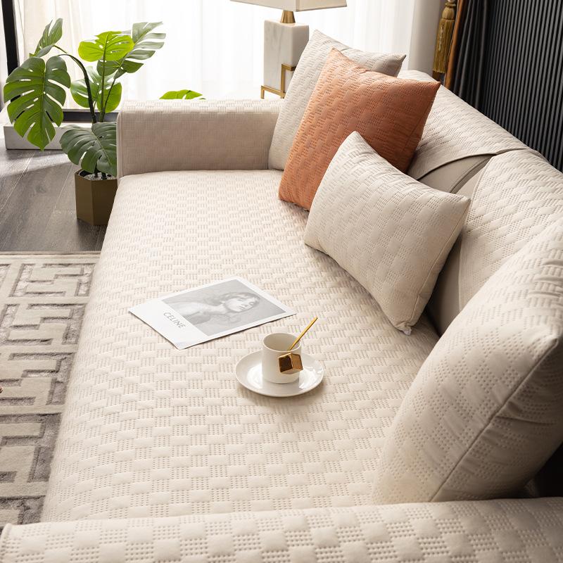 Новая Технология Тканевая Подушка для Дивана Универсальная для Всех Сезонов, Современный Высококлассный Легкий Роскошный Водонепроницаемый и Нескользящий Чехол для Дивана, Простой Чехол
