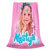 Like Nastya Girl Blanket Fleece All Season Cute Portable Lightweight Thin Throw Blanket for Bed Couch Quilt