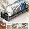 Space Saving Pull Out Dish Rack Built-In Kitchen Drawer Rack Bowl Drain Stand  Kitchen Cabinet