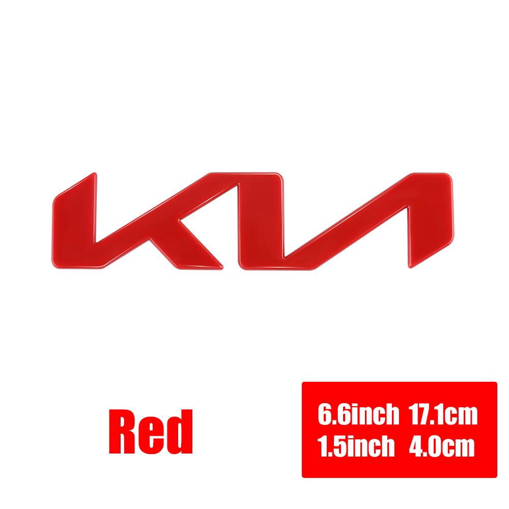 AABJA1 Car Front Hood Emblem Rear Trunk Badge Sticker Auto Accessories For Kia Sorento Sportage Forte Picanto Ceed Soluto KN Stinger