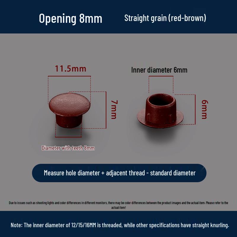 Универсальная круглая декоративная пластиковая заглушка для мебельных петель и отверстий под винты