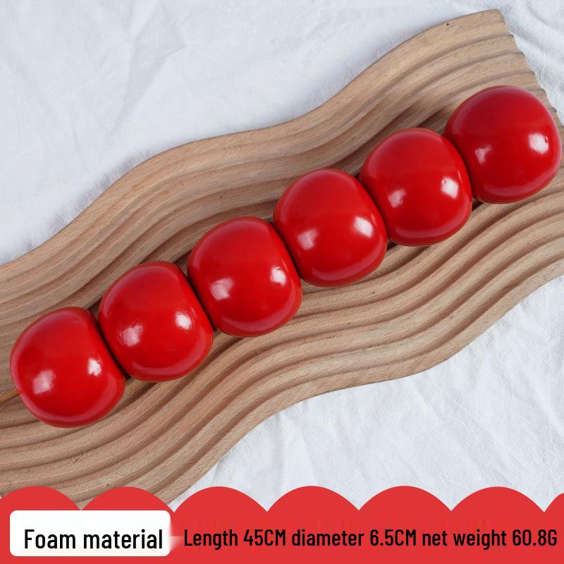 Simulated Candied Hawthorn Skewers for Photography and Educational Props