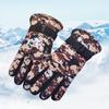 Детские перчатки, зимние флисовые теплые камуфляжные перчатки, детские модные толстые лыжные варежки для мальчиков и девочек 7-13 лет