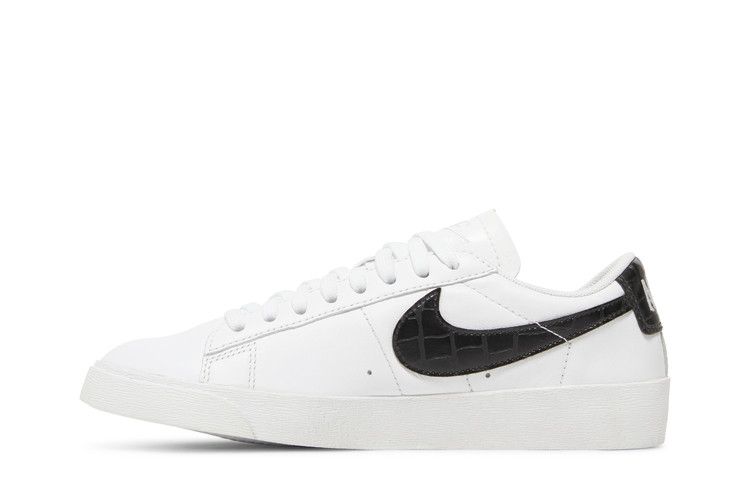 Women's Sneakers Nike Blazer Low White Black Croc (Women's) White/Black