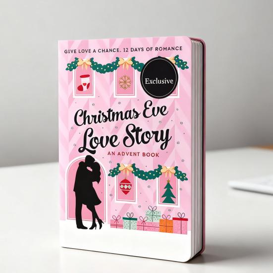 Блокнот "История любви в канун Рождества" Праздничный тематический журнал для праздничных заметок Портативный дневник Подарок для друзей и семьи
