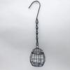 Bird Hanging Feeder with Chain Large Capacity Bite Resistant Iron Wire Cage Type Feeding