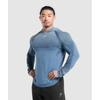Gymshark Бесшовная толстовка с капюшоном Shadow Faded Blue A1b1w Ucmg