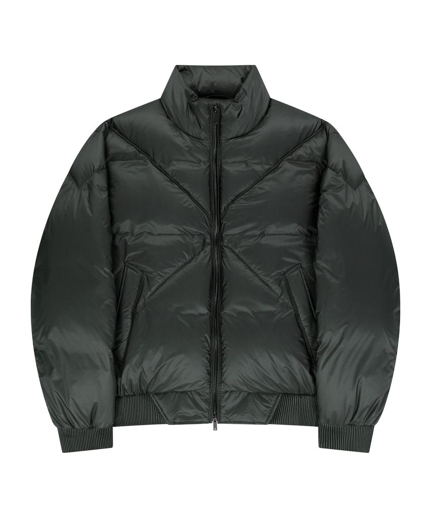 Ungimmick Diagonal Quilted Goose Down Jacket (Khaki)