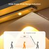 Беспроводные светодиодные светильники, интеллектуальные настенные светильники с датчиками человеческого тела, атмосферная световая полоса, для гардероба, винного шкафа, входа, туалета