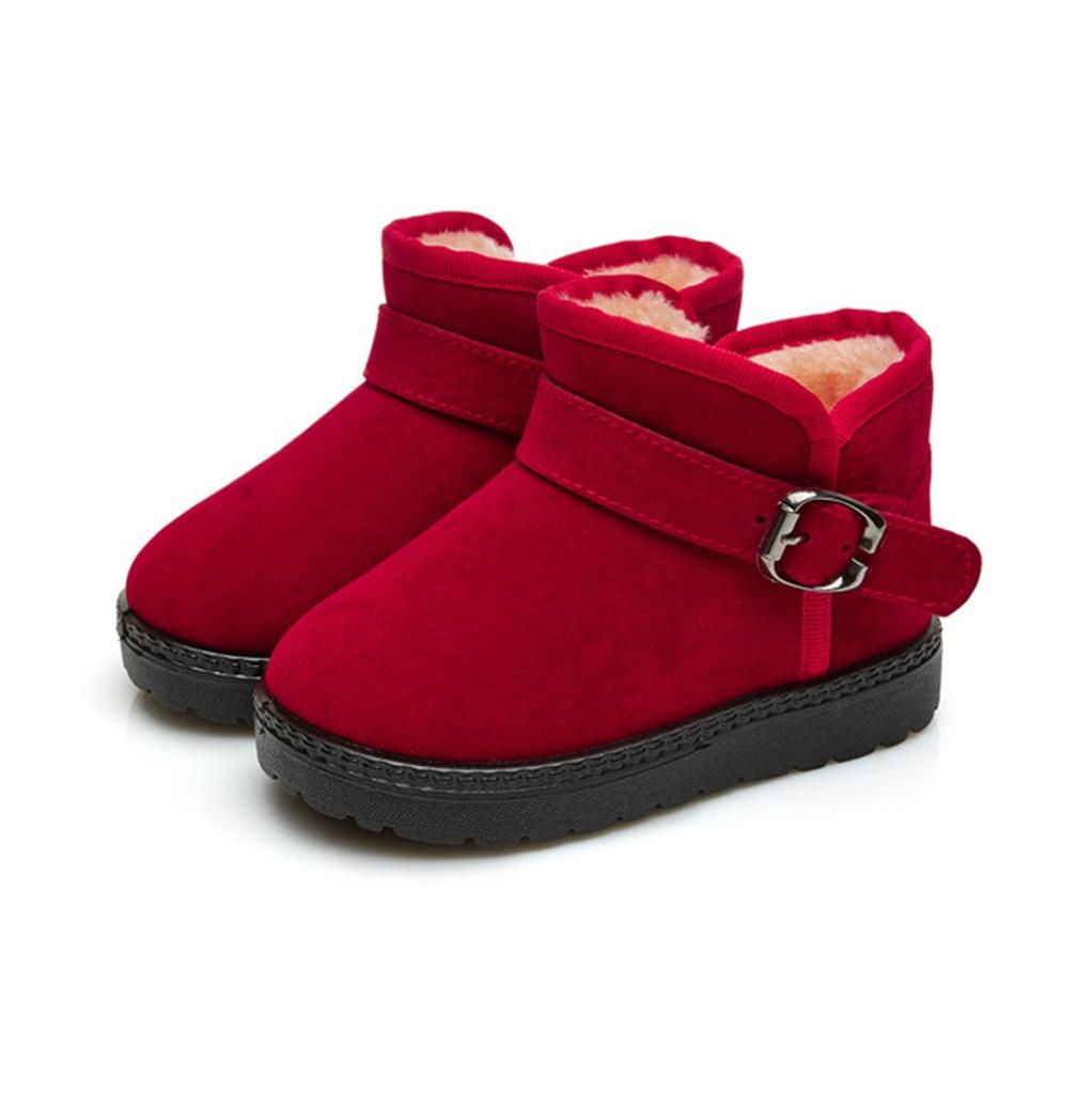 Зимние детские детские детские ботиночки для девочек конфетного цвета теплые короткие ботинки зимние ботинки