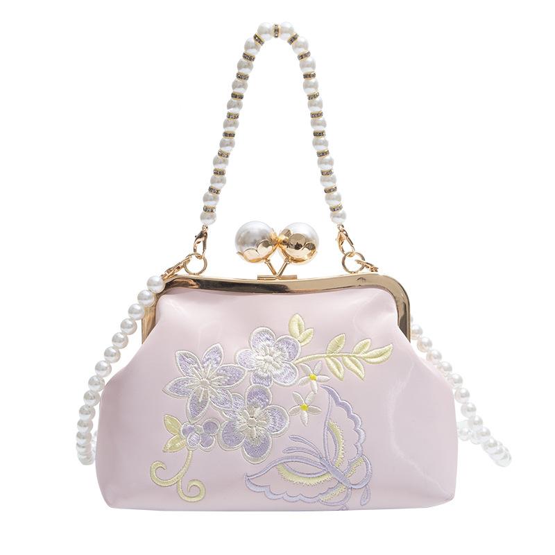 Модная новая китайская изысканная вышитая жемчужная вечерняя сумка женская элегантная в национальном стиле легкая роскошная высококлассная сумка-мессенджер сумка к ципао