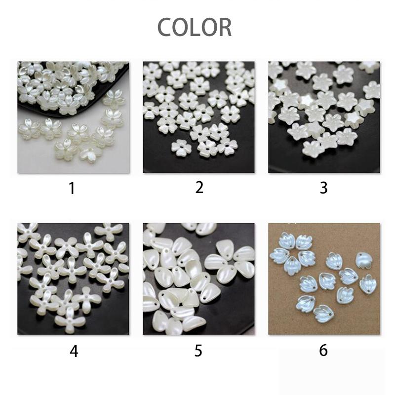 100 шт. Имитация ракушек, бежевые лепестки, цветок вишни, свободные бусины, сделай сам, украшения для ногтей, материалы ручной работы